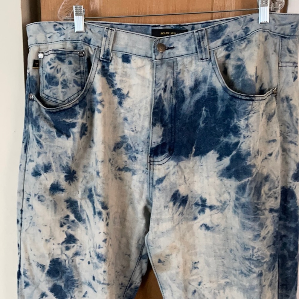 Denim stone washed jeans